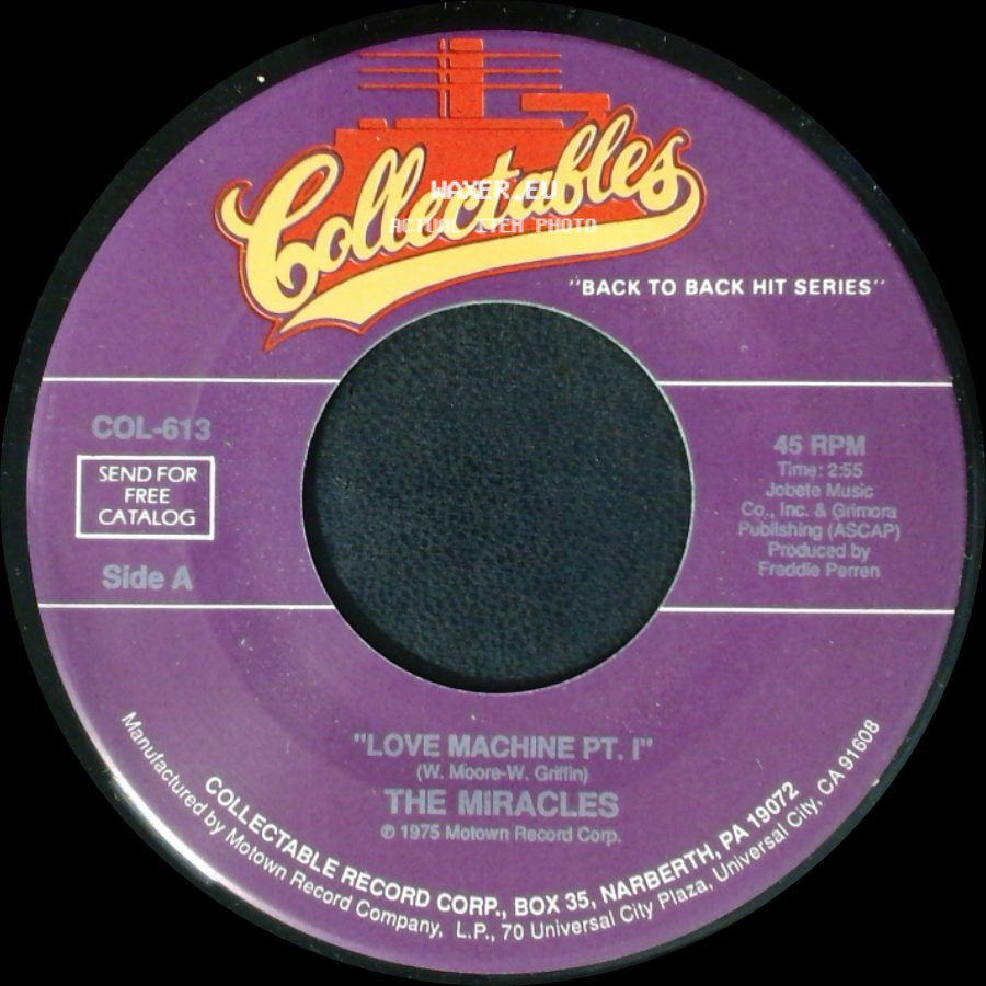 The Miracles - Love Machine Pt. I / Night Life side A
