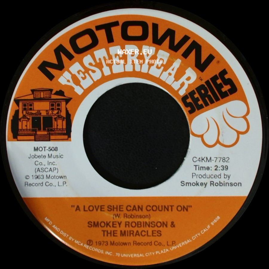 Smokey Robinson & The Miracles - A Love She Can Count On / Mickey's Monkey side A