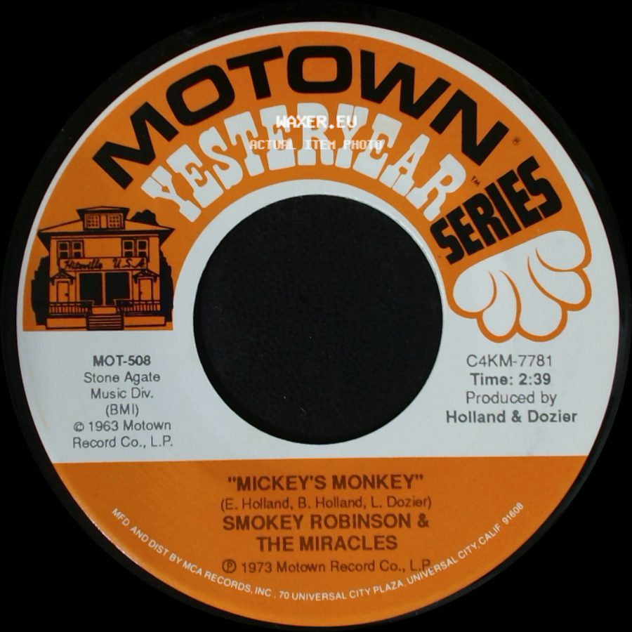 Smokey Robinson & The Miracles - A Love She Can Count On / Mickey's Monkey side B
