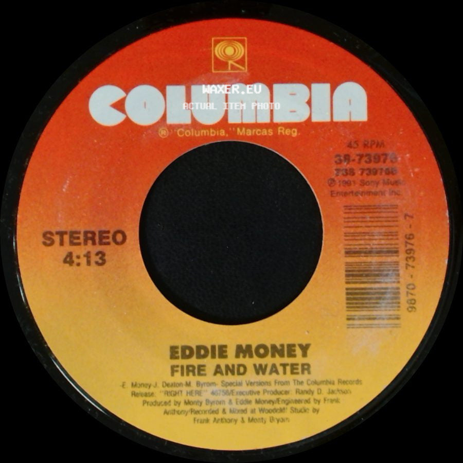 Eddie Money - Fire And Water / Heaven In The Back Seat side A