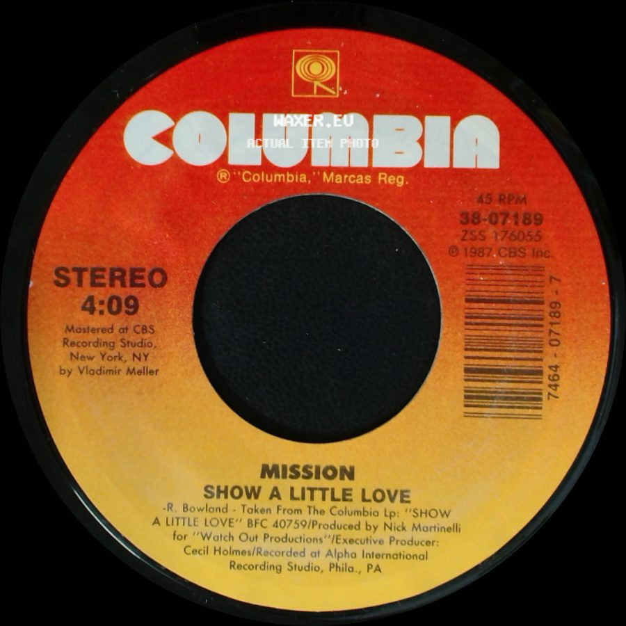 Mission - Show A Little Love / Sensuous Mood side A