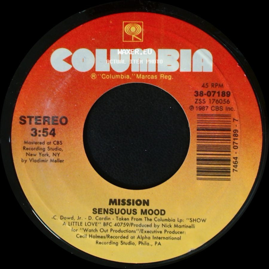 Mission - Show A Little Love / Sensuous Mood side B