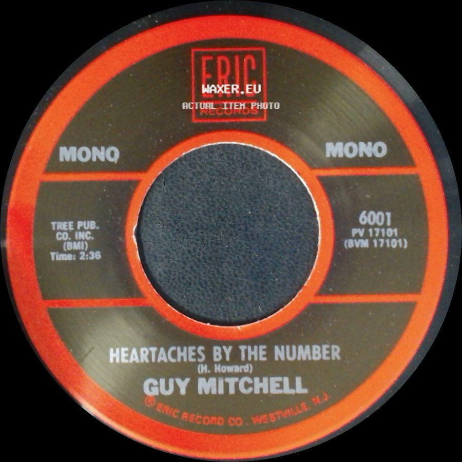 Guy Mitchell - Heartaches By The Number / Singing The Blues side A