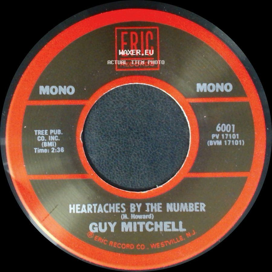 Guy Mitchell - Heartaches By The Number / Singing The Blues side A
