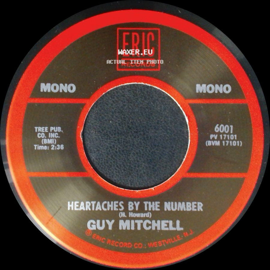 Guy Mitchell - Heartaches By The Number / Singing The Blues side A
