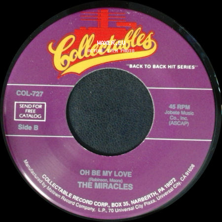 The Miracles - Whole Lotta Shakin' Goin' On / Oh Be My Love side B
