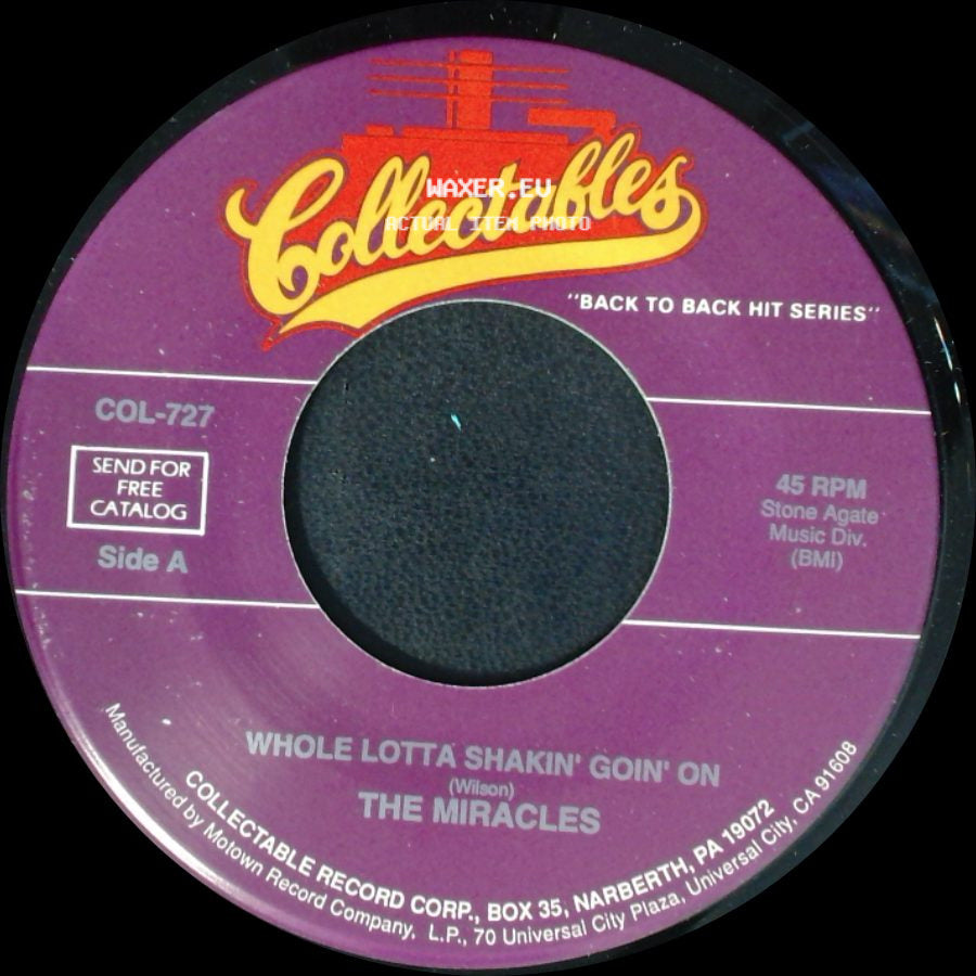 The Miracles - Whole Lotta Shakin' Goin' On / Oh Be My Love side A