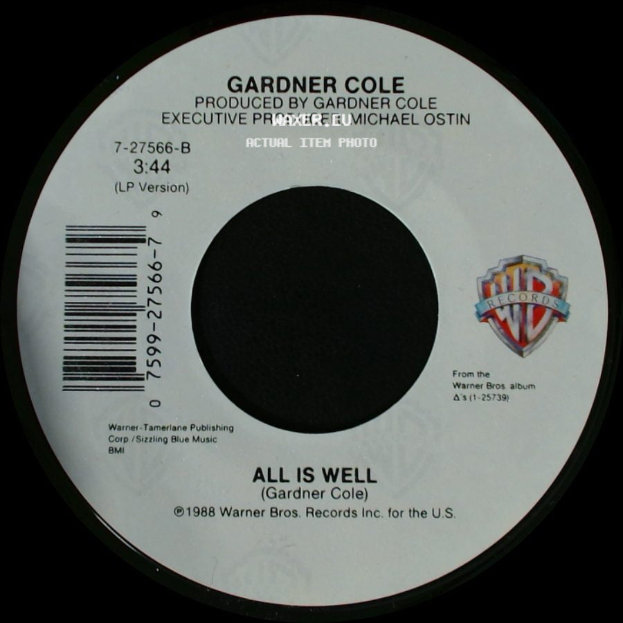 Gardner Cole - All Is Well / In A Big Way side A