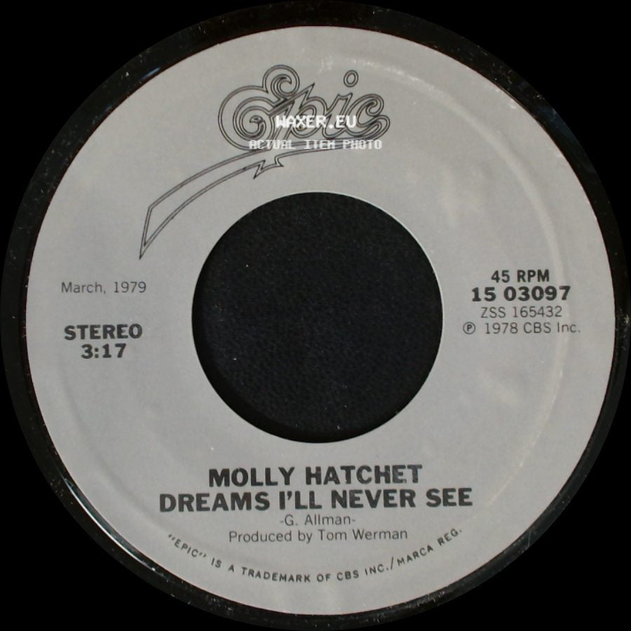 Molly Hatchet - Flirtin' With Disaster / Dreams I'll Never See side B