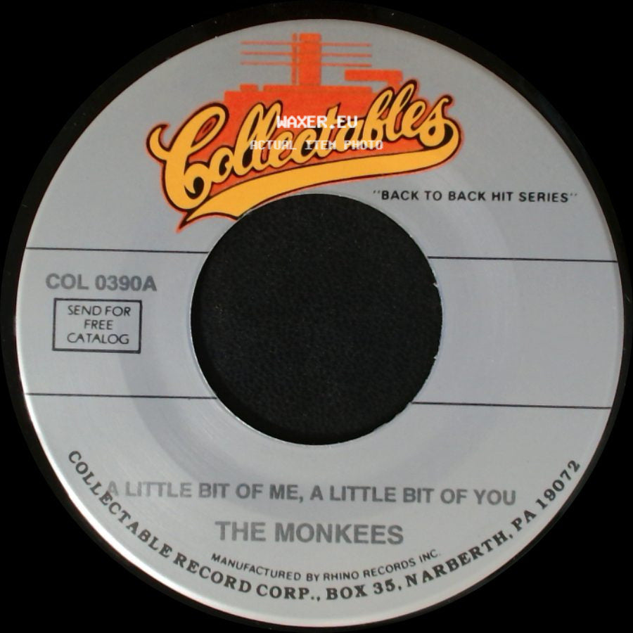 The Monkees - Unknown Title A / A Little Bit Of Me, A Little Bit Of You side B