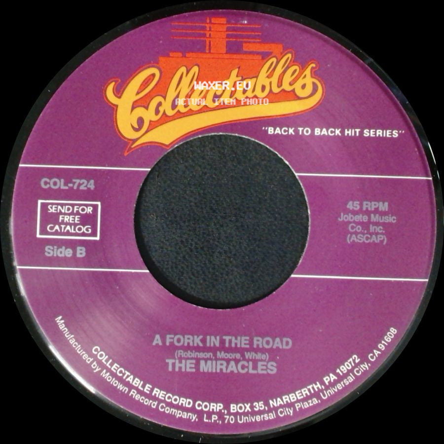 The Miracles - Would I Love You / A Fork In The Road side B