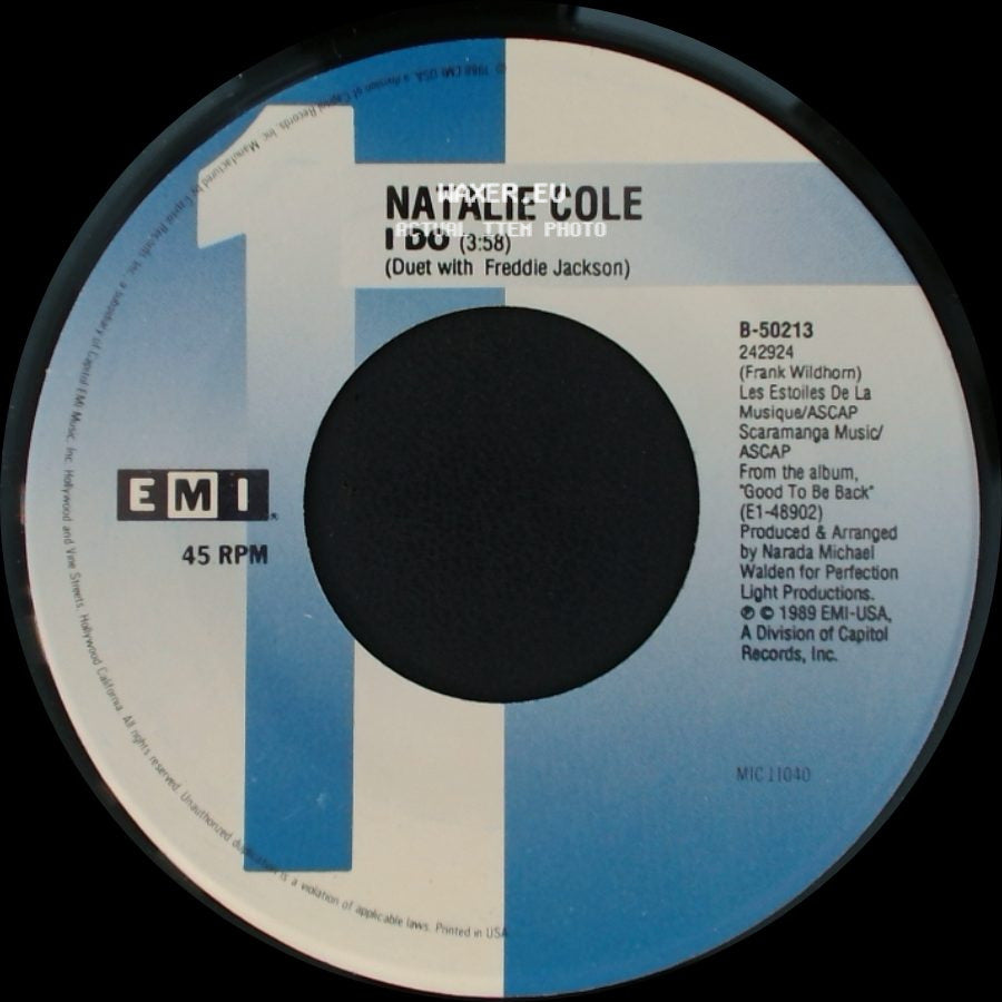 Natalie Cole - I Do (3:58) (Duet With Freddie Jackson) / Miss You Like Crazy (Single Version) side A