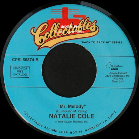 Natalie Cole - I've Got Love On My Mind / Mr. Melody side B