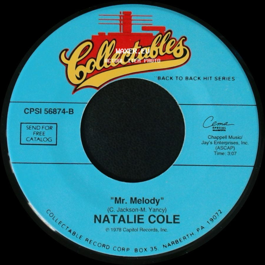 Natalie Cole - "Mr. Melody" / I've Got Love On My Mind side A