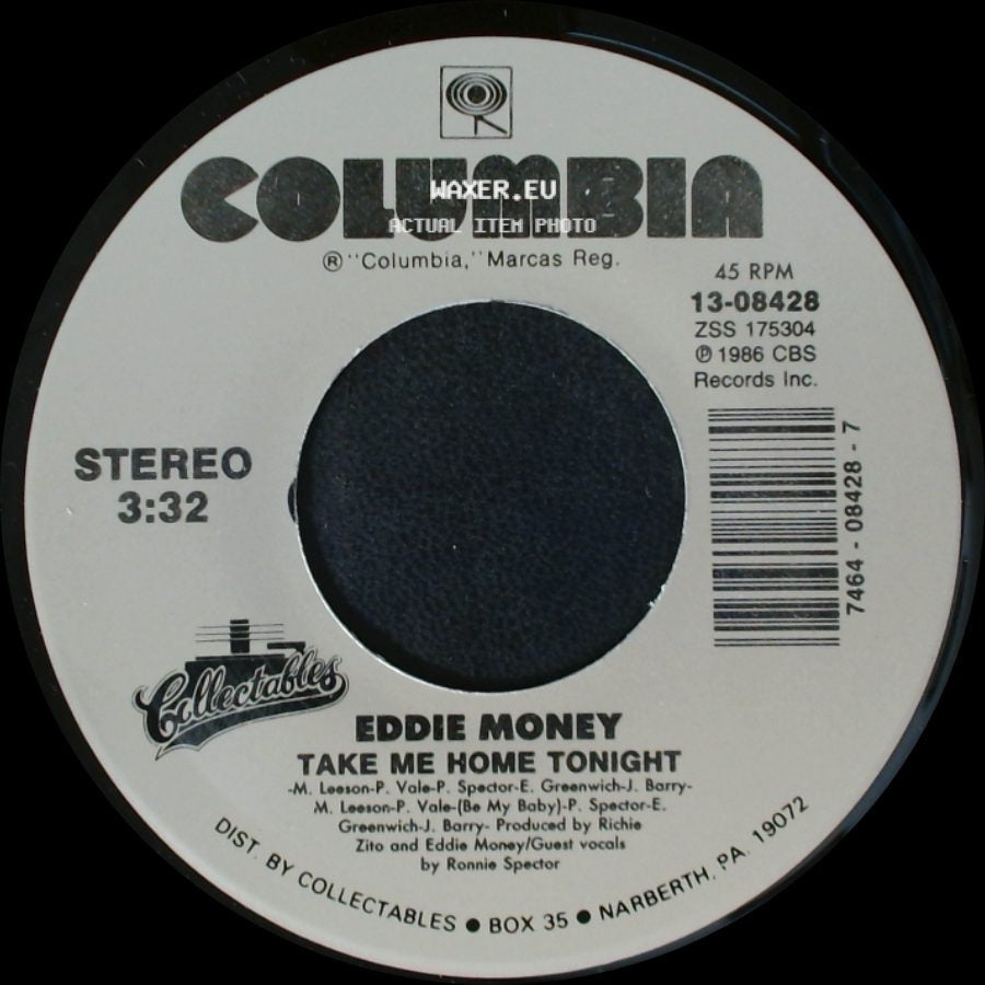 Eddie Money - Take Me Home Tonight / Calm Before The Storm side A