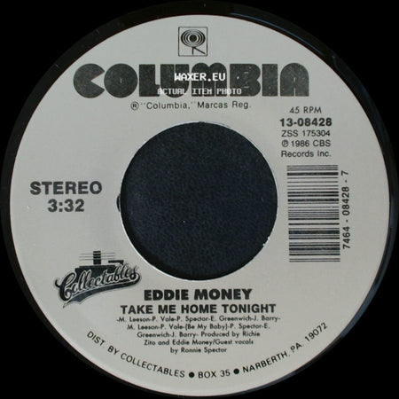 Eddie Money - Take Me Home Tonight / Calm Before The Storm side A