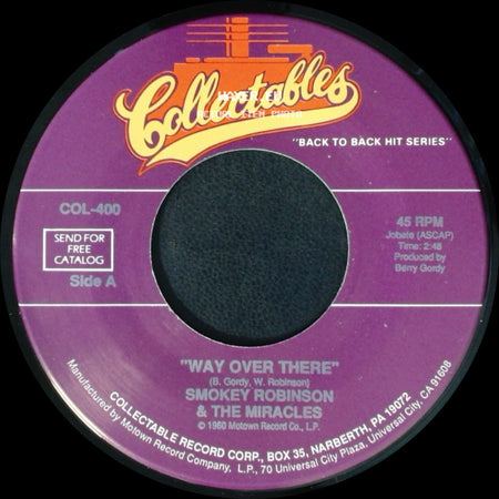 Smokey Robinson & The Miracles - Way Over There / Shop Around side A