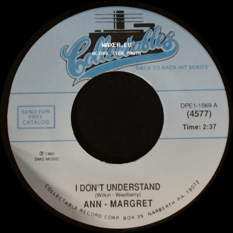 Ann - Margret - I Don't Understand / Bye Bye Birdie side A