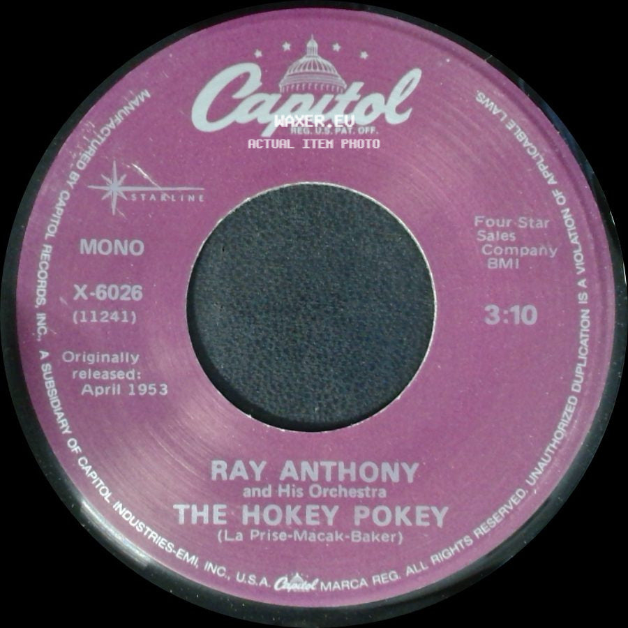 Ray Anthony And His Orchestra - The Bunny Hop / The Hokey Pokey side B