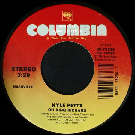 Kyle Petty / Mark Collie - Oh King Richard / Love To Burn side A