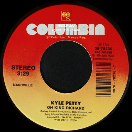 Mark Collie / Kyle Petty - Love To Burn / Oh King Richard side B