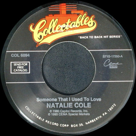 Natalie Cole - Someone That I Used To Love / Lucy In The Sky With Diamonds side A