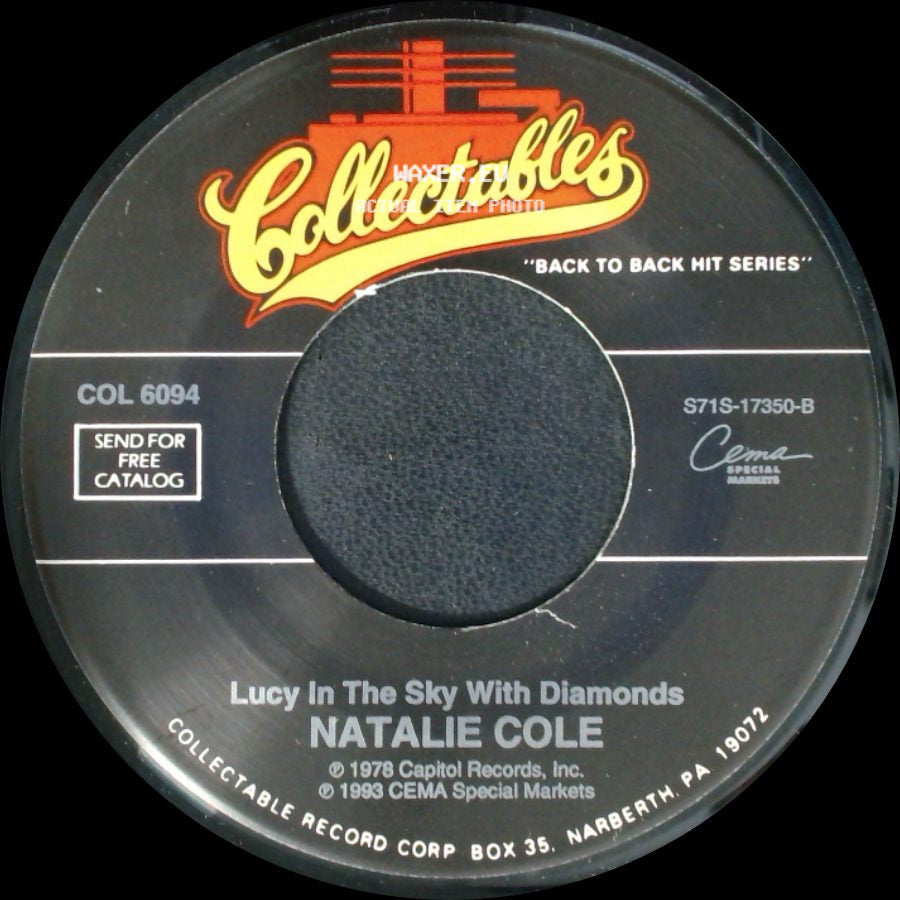 Natalie Cole - Someone That I Used To Love / Lucy In The Sky With Diamonds side B
