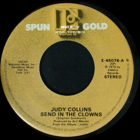 Judy Collins - Send In The Clowns / Angel, Spread Your Wings side A