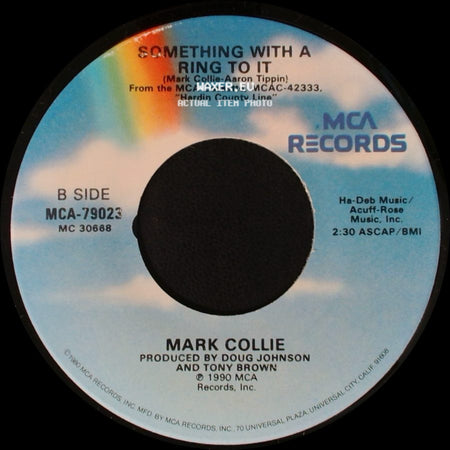 Mark Collie - Looks Aren't Everything / Something With A Ring To It side B