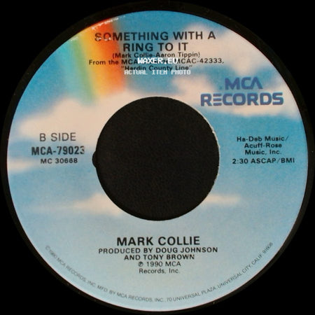 Mark Collie - Looks Aren't Everything / Something With A Ring To It side B