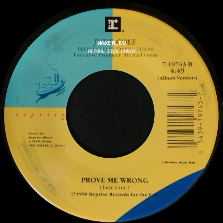 Jude Cole - Prove Me Wrong / Time For Letting Go side A