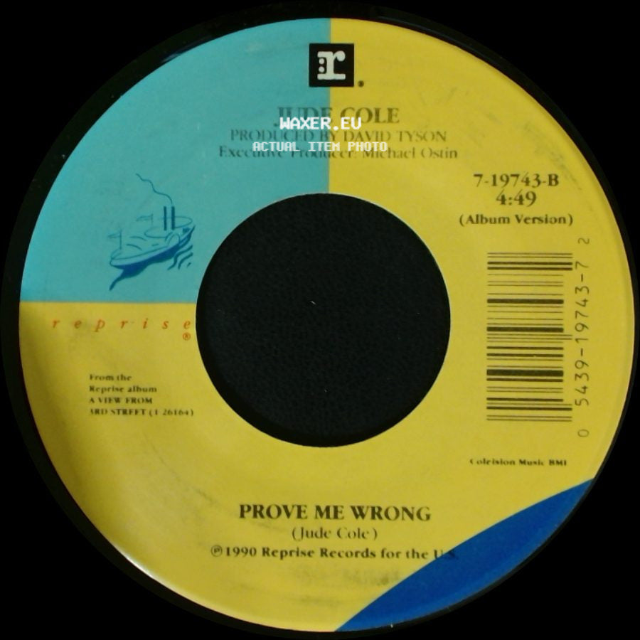 Jude Cole - Prove Me Wrong / Time For Letting Go side A
