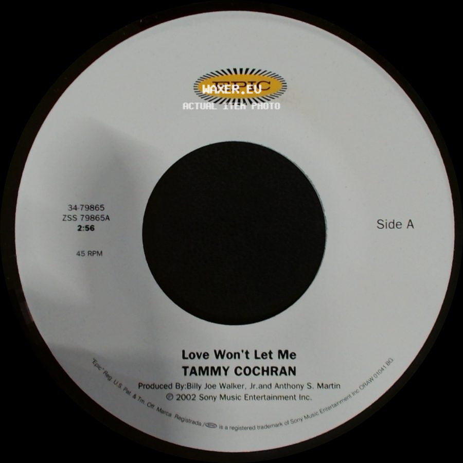 Tammy Cochran - Love Won't Let Me / Angels In Waiting side A