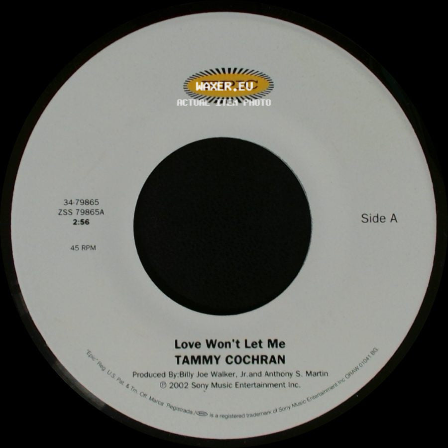 Tammy Cochran - Love Won't Let Me / Angels In Waiting side A