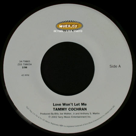 Tammy Cochran - Love Won't Let Me / Angels In Waiting side A