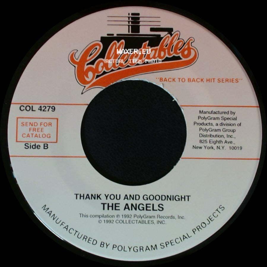 Dickey Lee / The Angels - I Saw Linda Yesterday / Thank You And Goodnight side B