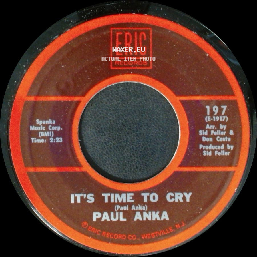 Paul Anka - It's Time To Cry / Crazy Love side A