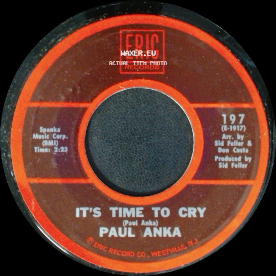 Paul Anka - It's Time To Cry / Crazy Love side A