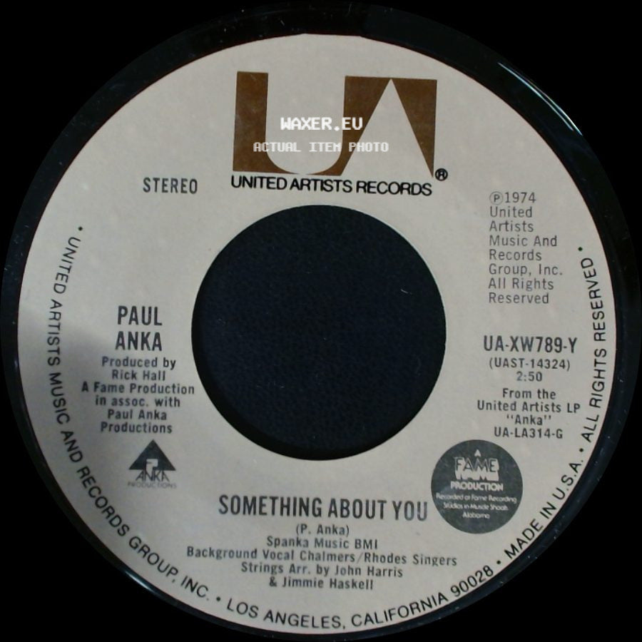 Paul Anka - Something About You / Anytime (I'll Be There) side A