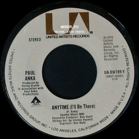 Paul Anka - Something About You / Anytime (I'll Be There) side B