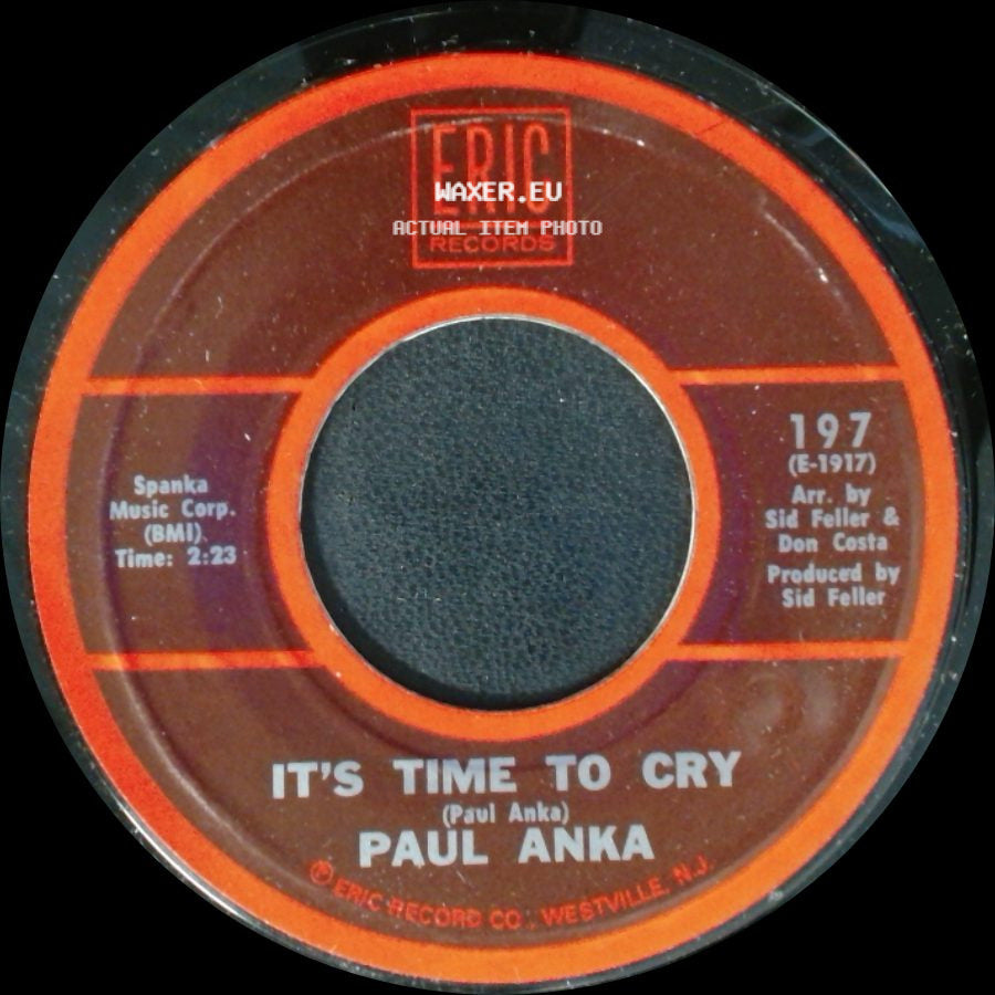Paul Anka - It's Time To Cry / Crazy Love side A