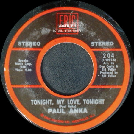 Paul Anka - Tonight, My Love, Tonight / Dance On Little Girl side A