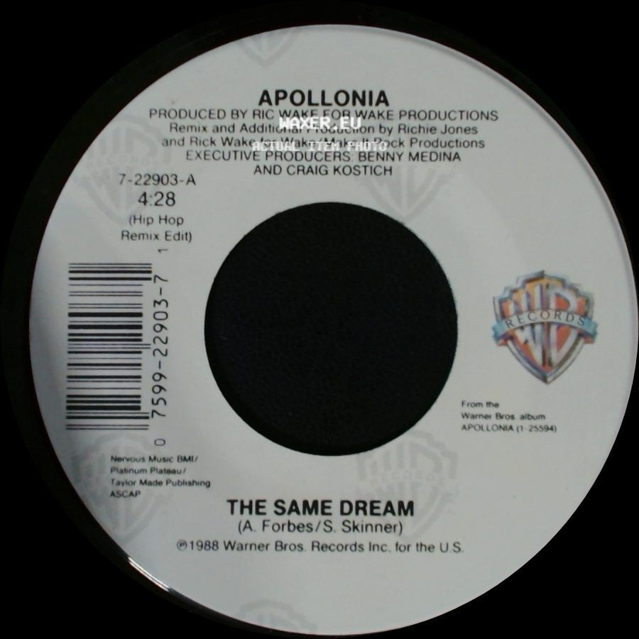 Apollonia - The Same Dream / Since I Fell For You side A