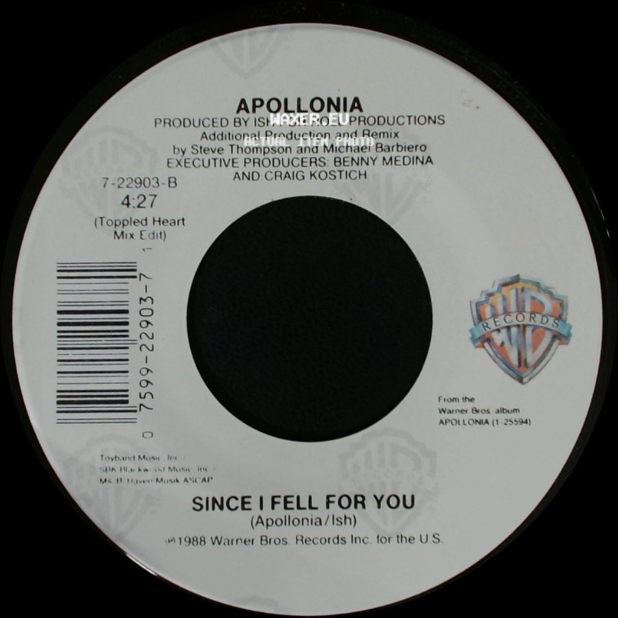 Apollonia - The Same Dream / Since I Fell For You side B