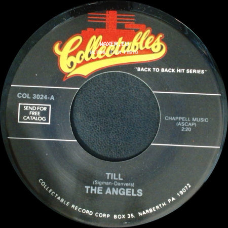 The Angels - Cry Baby Cry / Till side B