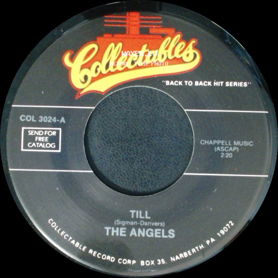 The Angels - Cry Baby Cry / Till side B