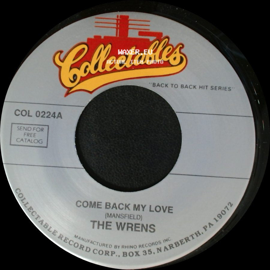 The Wrens - Serenade Of The Bells / Come Back My Love side B