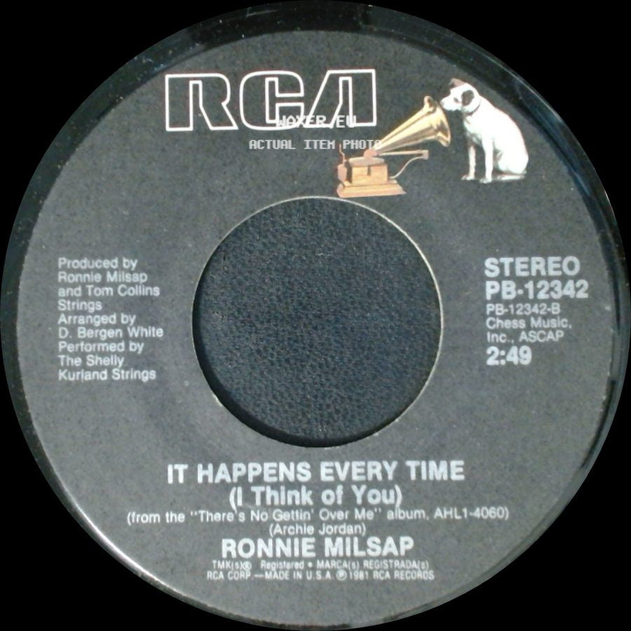 Ronnie Milsap - It Happens Every Time (I Think Of You) / I Wouldn't Have Missed It For The World side A