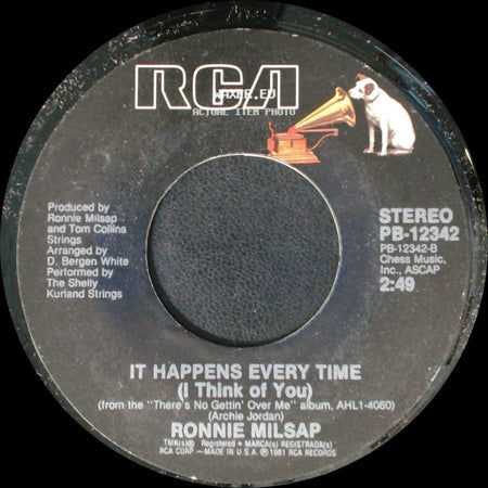 Ronnie Milsap - It Happens Every Time (I Think Of You) / I Wouldn't Have Missed It For The World side A