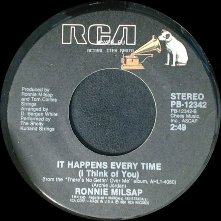 Ronnie Milsap - It Happens Every Time (I Think Of You) / I Wouldn't Have Missed It For The World side A